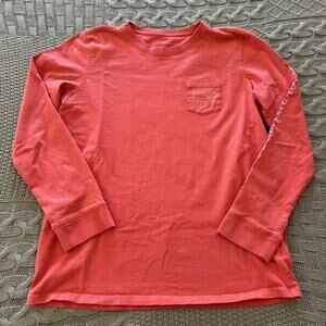 Vineyard Vines Long Sleeved Signature Coral Shirt ~ 16 {XL}